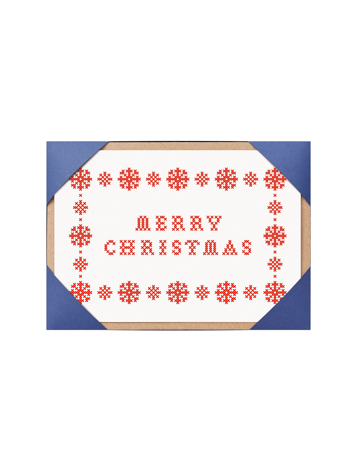 Cross Stitch Christmas Card Pack - Red